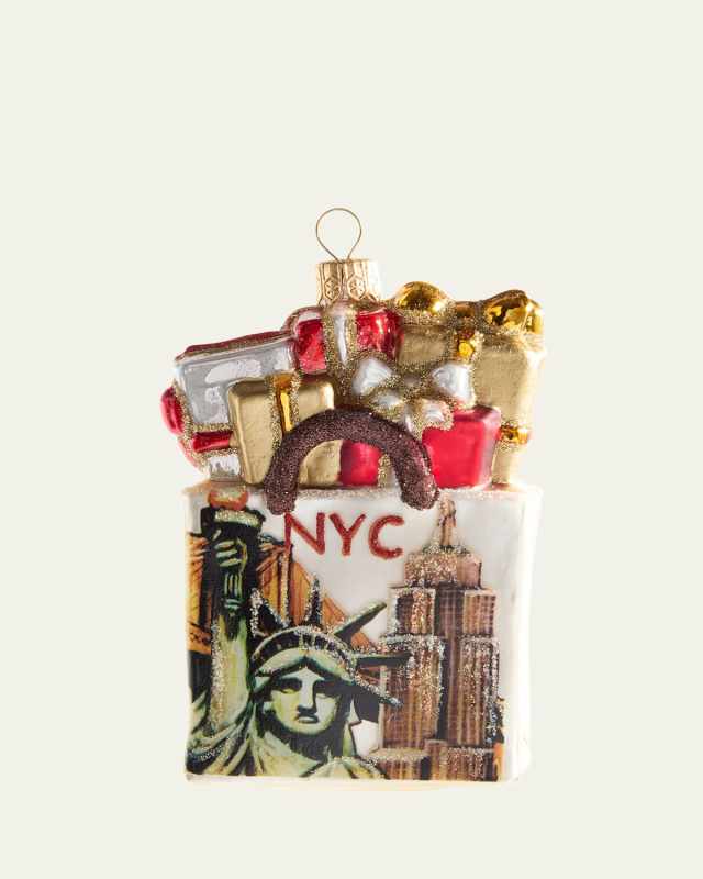 NY Shopping Bag Christmas Ornament